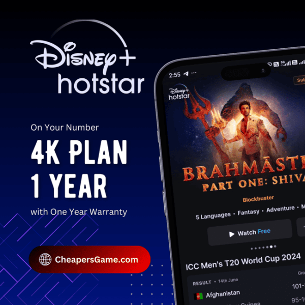 Disney+ plus Hotstar 4k Subscription