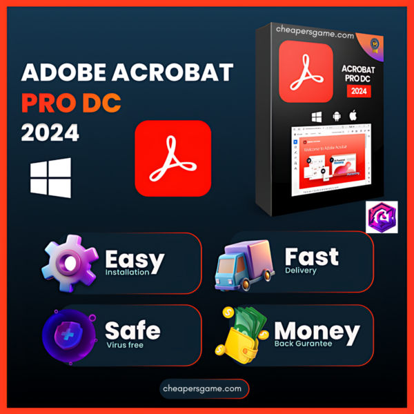 Acrobat Pro 2024 for Windows Lifetime Preactivated