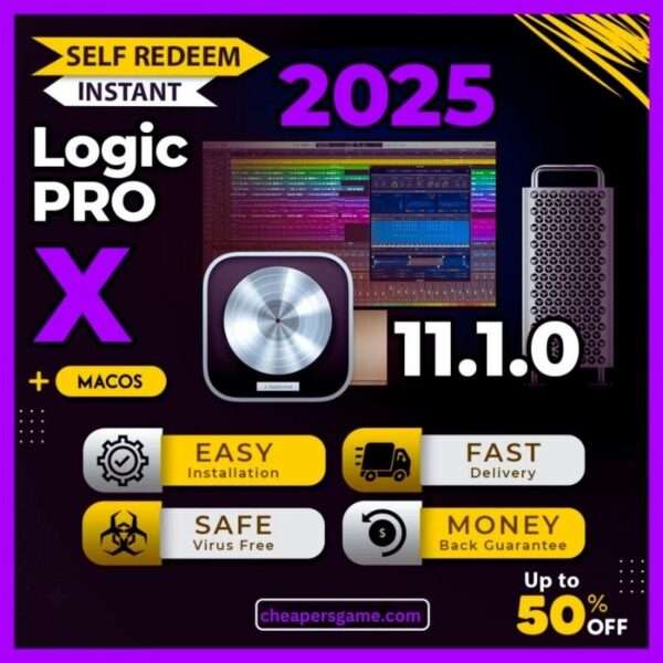 Logic Pro X v11.1 Premium Latest 2025 For McOS Lifetime