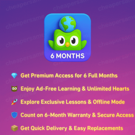 Duolingo Premium 6 months account