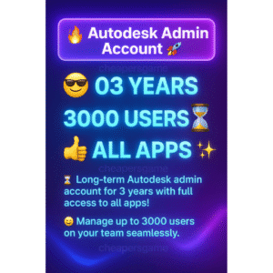A*u*t*o*desk Admin Account  Panel 3000 Users All Apps 03 Years