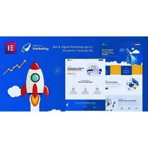 Influence Marketing SEO & Digital Agency Elementor Template Kit Plugin Lifetime