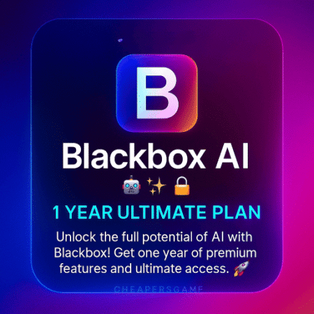 Blackbox Ai 1 Year Ultimate Plan Account Auto Code Bug Fixes Smarter Search