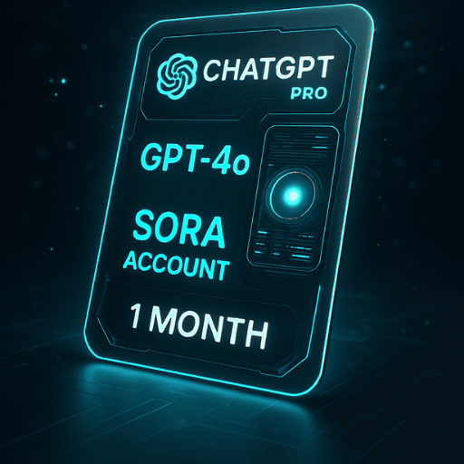 ChatGPT Pro 4.0 GPT-4o Sora Account 1 MONTH